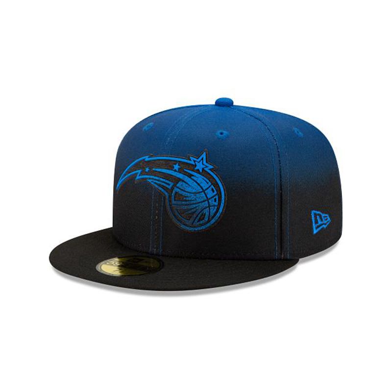 NBA Orlando Magic Back Half 59Fifty Fitted (TLZ0968) - Black New Era Caps